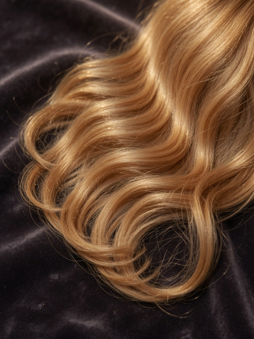 Ondas rubio miel.